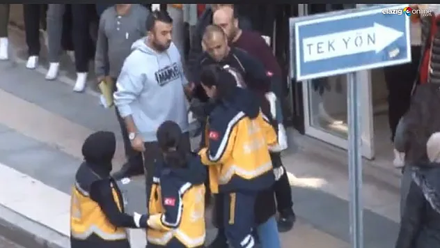 Başına cam düşen kadın yaralandı