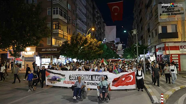 Elazığlılar Filistin için yürüdü
