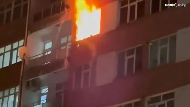 Gazi Caddesi'nde Yangın Paniği: 6. Kattaki Alevler Korkuttu!