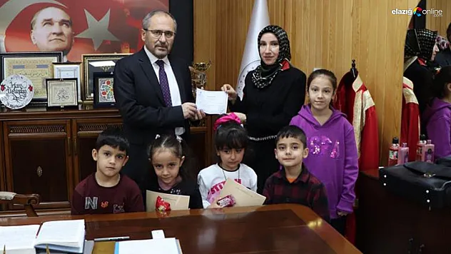 Elazığ'dan Filistin'e Umut Köprüsü: Elazığlı Miniklerden Örnek Davranış!