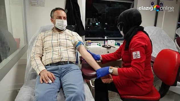 Elazığ'dan kan bağışı desteği sürüyor