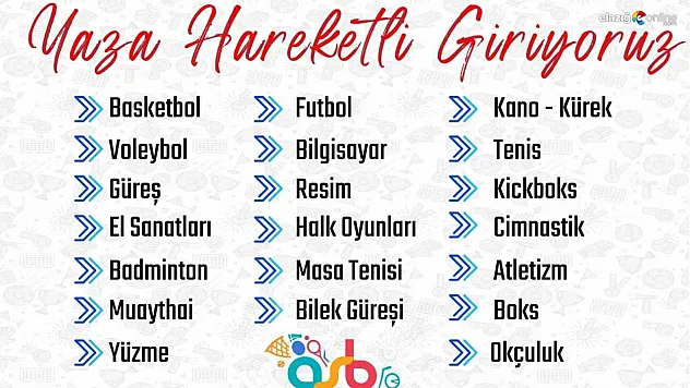 Elazığ yaza hareketli girecek!