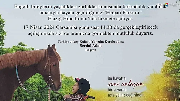 Empati parkuru açılıyor!