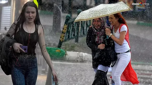 Elazığ için sağanak uyarısı!