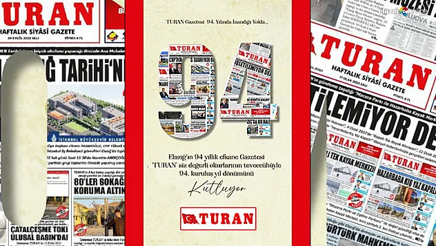 Elazığ'ın en eski gazetesi 94 yaşında!