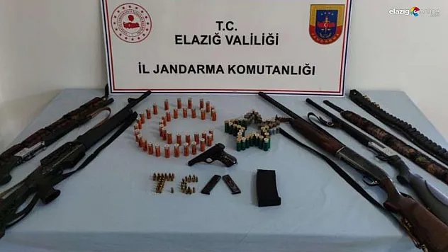 Elazığ jandarmasından ruhsatsız silah operasyonu!