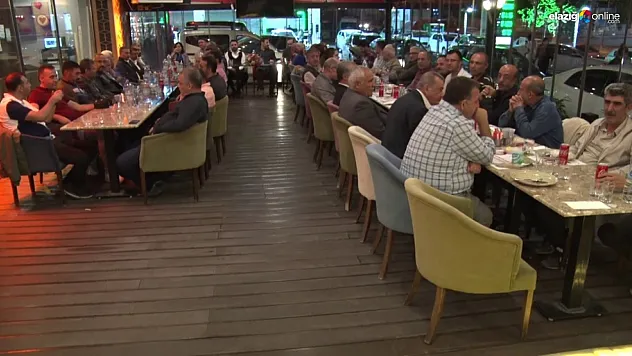 Elazığ Kadastro Müdürü Muhammed Afşin Altınöz için veda yemeği