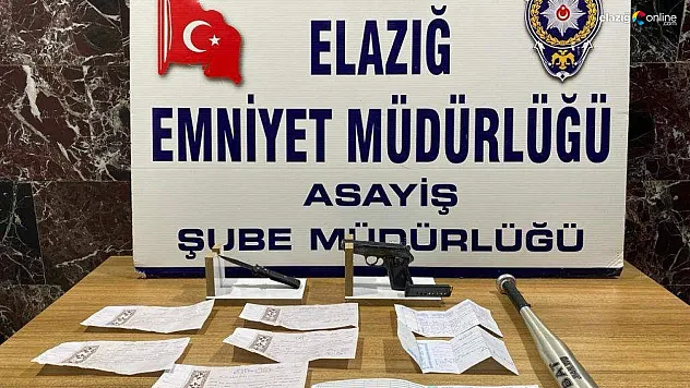 Elazığ polisi suçlulara aman vermiyor!