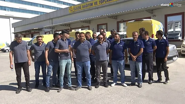 Elazığ PTT çalışanlarından eylem!