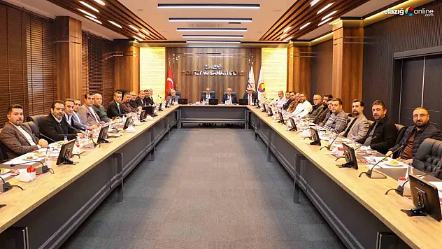 Elazığ TSO Kasım Ayı Meclisinde Ekonomik Gündem Masaya Yatırıldı