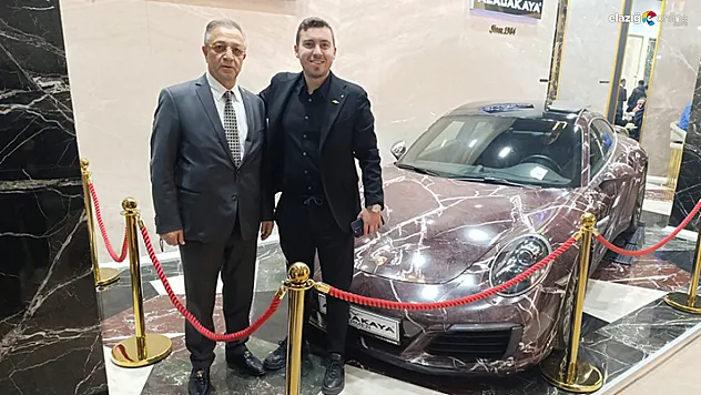 Elazığ Vişne Mermeri Porsche'ye Hayat Verdi: Marble İzmir Fuarı'na Damga Vurdu!
