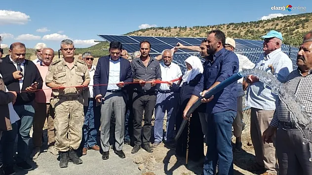 Elazığlı iş insanı Günay'ın yatırımıyla köyde su sorunu sona erdi