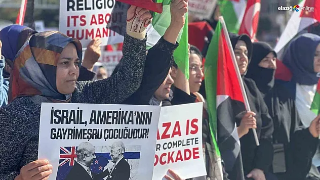 Elazığlı kadınlardan Filistin'e destek!