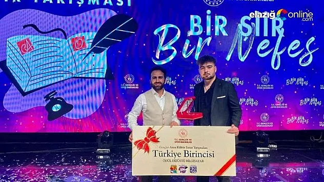 Elazığlı Muhammet Mert Özdemir'den büyük başarı