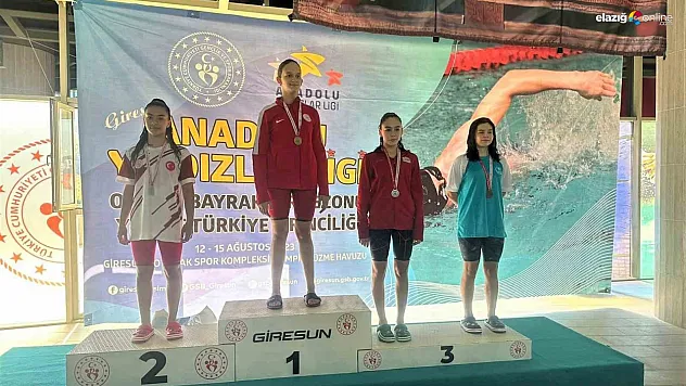 Yüzme müsabakalarında Elazığ rüzgarı