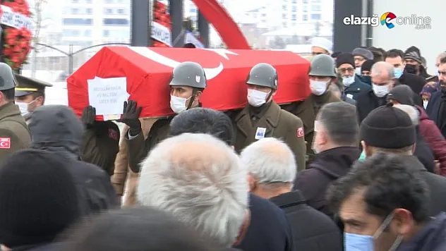 Elazığlı Üsteğmen son yolculuğuna uğurlandı