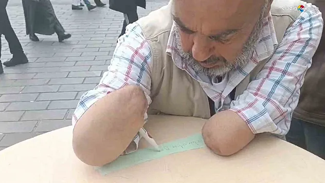 Elazığlı vatandaştan duygu dolu imza