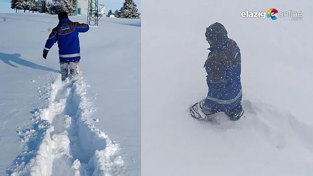 Enerji kahramanlarının karlı yollarda zorlu mücadelesi sürüyor