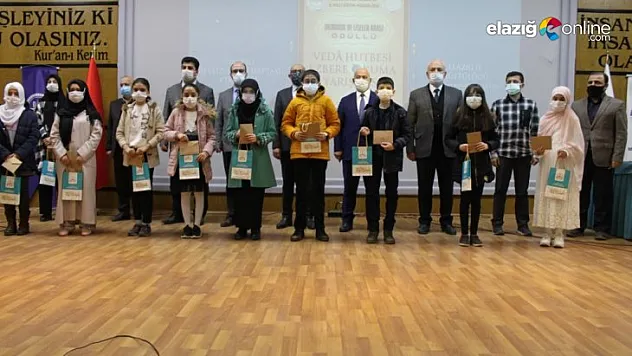 Ezbere Veda Hutbesi Okuma Yarışması'nın ortaokul ayağı bugün gerçekleştirildi