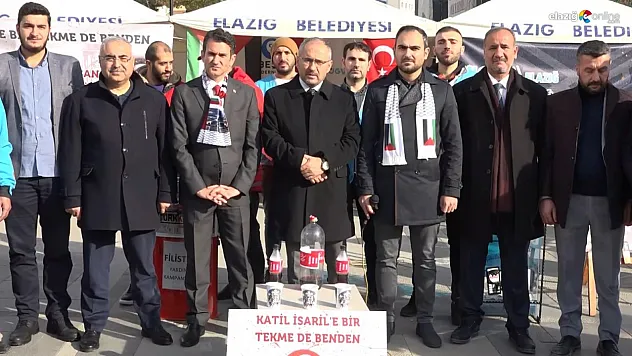 Elazığ'da İsrail ürünlerine boykot!