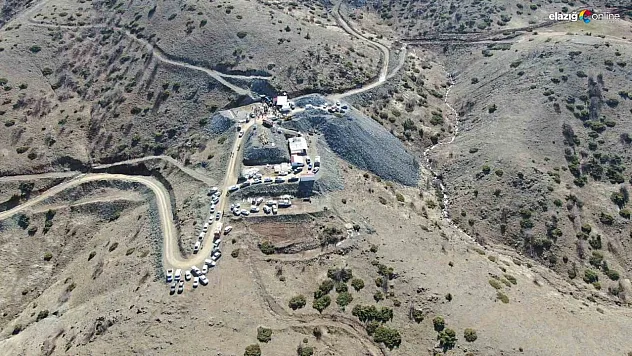 Göçüğün yaşandığı alan dron ile görüntülendi