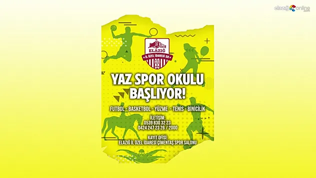 Haydi gençler yaz spor okulu başlıyor!