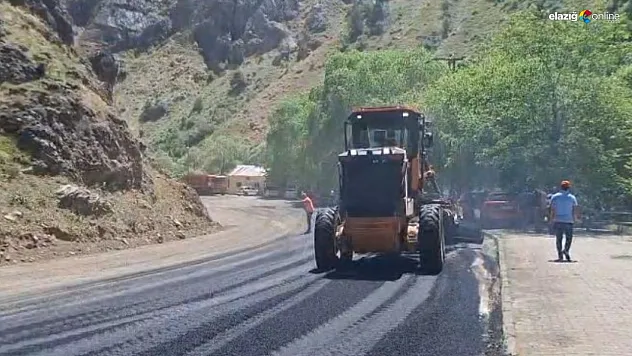 Her yıl on binlerce aracın kullandığı yolda çalışma