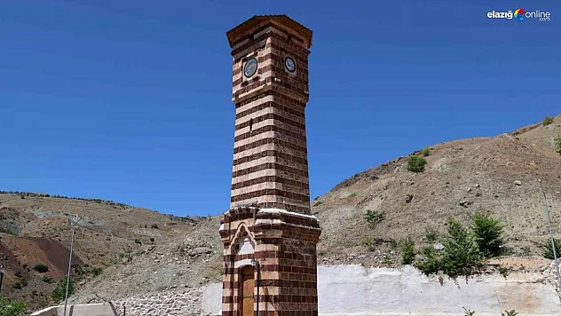 Restore edilen 'Maden Saat Kulesi' turizme kazandırıldı
