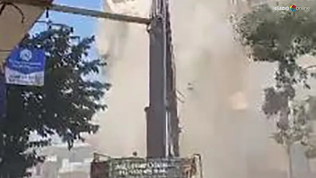 Bir anda yerle bir oldu!