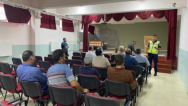 Elazığ jandarmasından 'İyi Dersler Şoför Amca' Projesi dahilinde eğitim