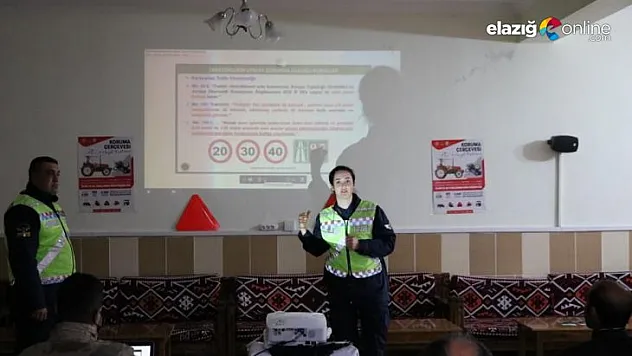 Elazığ jandarmasından traktör sürücülerine eğitim