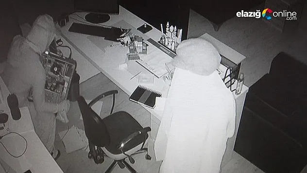 Kadın kılığına giren hırsızların o anları kamerada