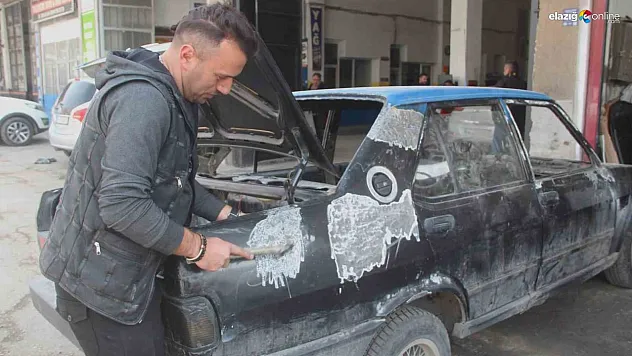 Kaporta ustasından örnek davranış! Depremzedelerin araçlarını ücretsiz tamir ediyor