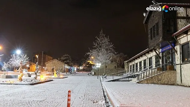 Karla kaplanan Harput'ta görsel şölen