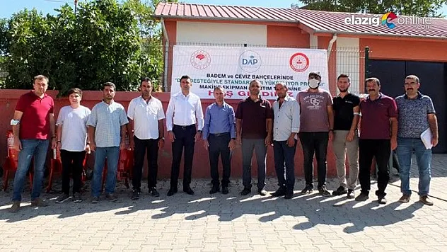 Keban'da çiftçilere tarımsal ekipman desteği