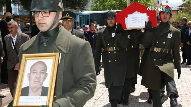 Kıbrıs Gazisi Mehmet Elma, son yolculuğuna uğurlandı