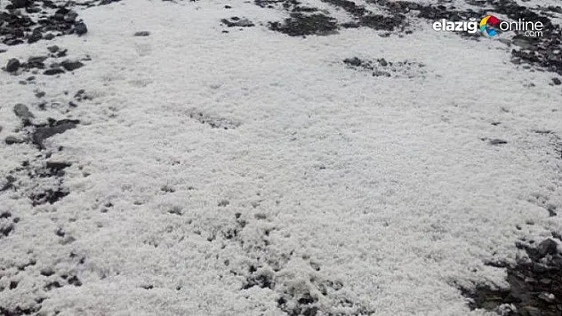 Kovancılar'da Dolu Yağışı!