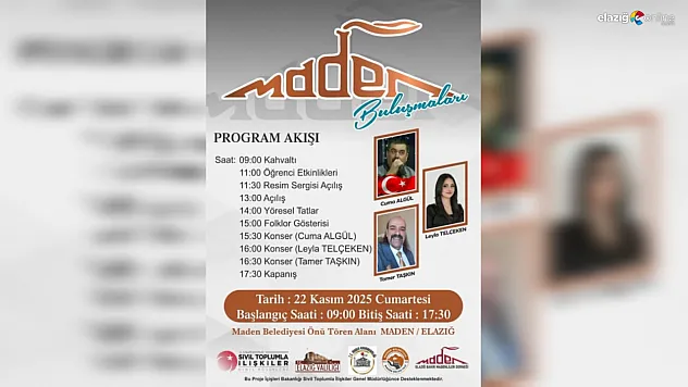 Madenliler Bir Araya Geliyor: 'Maden Buluşmaları' Etkinliğiyle Kültürel Şölen!