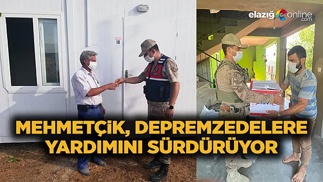 Mehmetçik depremzedelere desteğini sürdürüyor