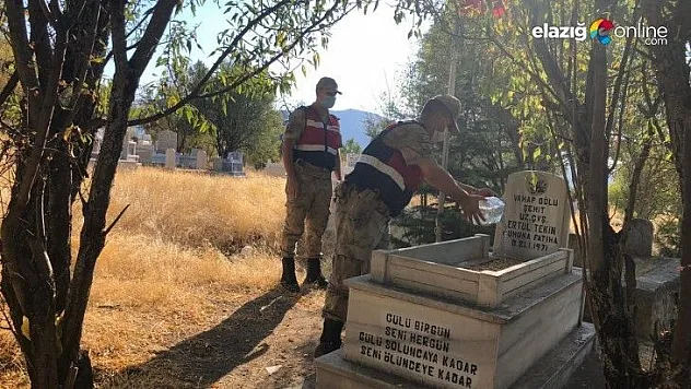 Mehmetçik hem bayrakları değiştiriyor, hemde bakımını yapıyor