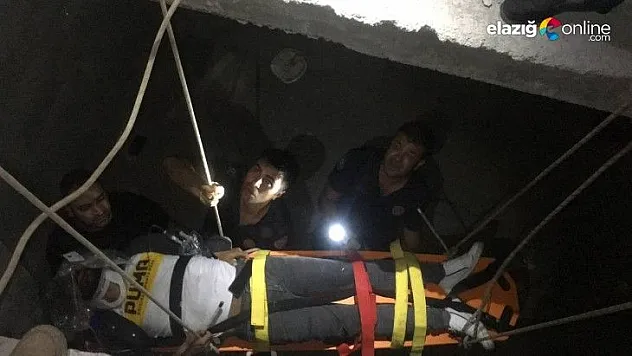 Merdiven boşluğuna düşen şahıs için ekipler seferber oldu