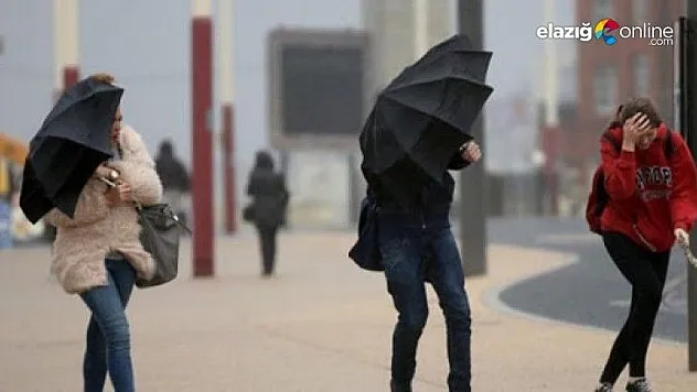 Meteorolojiden Elazığ için kuvvetli rüzgar ve fırtına uyarısı