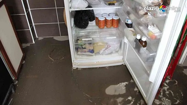 Meteoroloji uyarmıştı, Elazığ'da evleri su bastı