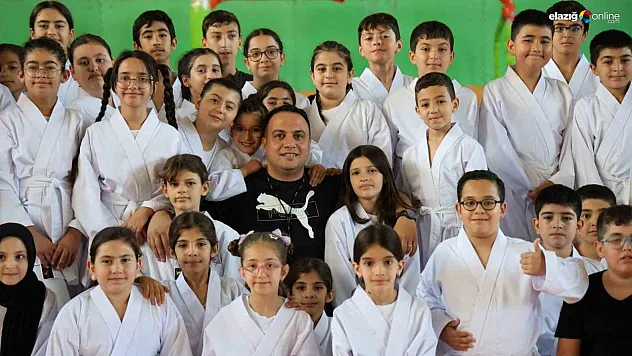 Elazığ'da 'Gakgo' Ruhu: Milli Antrenör Turgut Gürgöze'den 90 Çocuğa Karate Eğitimi!