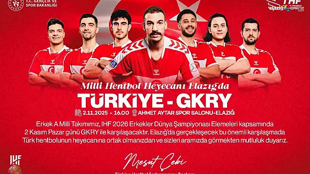 Tribünleri Doldur, Milli Takımı Destekle! Elazığ'da Hentbol Coşkusu Başlıyor!