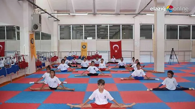 Minik cimnastikçiler milli sporcu olmak için çalışıyor