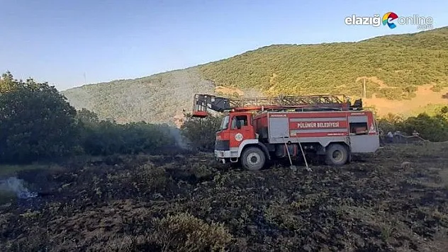 Ormanlık alana sıçrayan yangın büyümeden söndürüldü