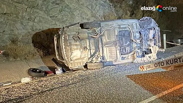 Otomobil takla attı, sürücü yaralı kurtuldu