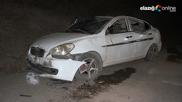 Otomobilin takla attığı kazada, 4 kişi yaralandı