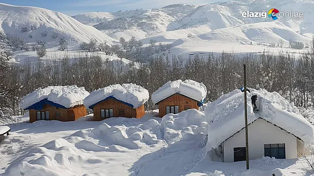 Ovacık'ta kar kalınlığı 80 santimetreye ulaştı